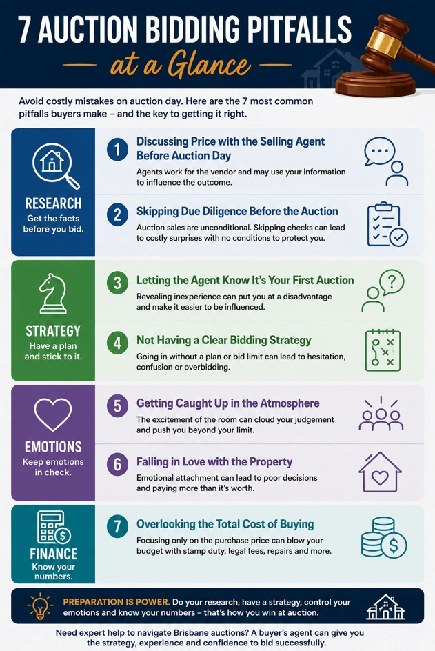 7 common property auction bidding pitfalls for buyers.