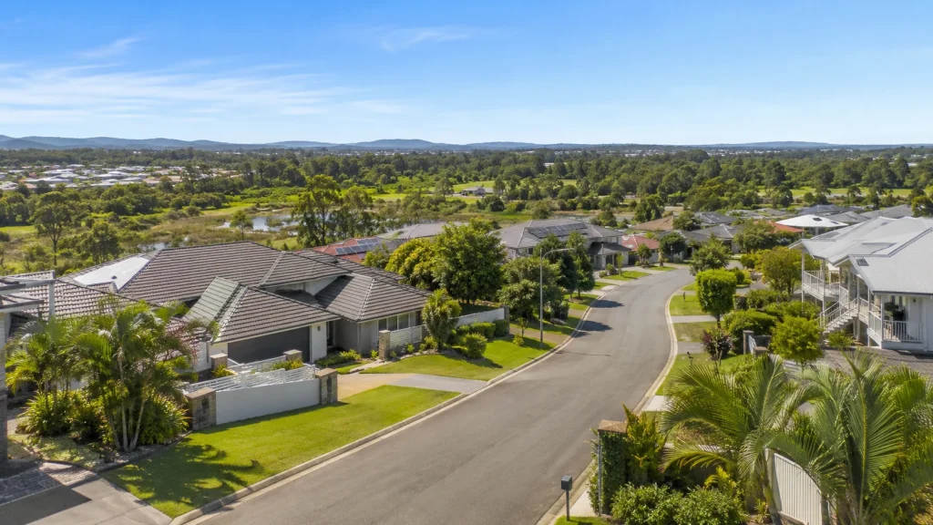 Carseldine Brisbane residential street and homes.